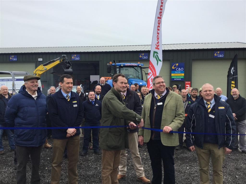 C&O Funtington Official Opening - David Mortimer, Philip Prior, Nick Baird (cutting the ribbon), Andy Coles, Matthew Davies