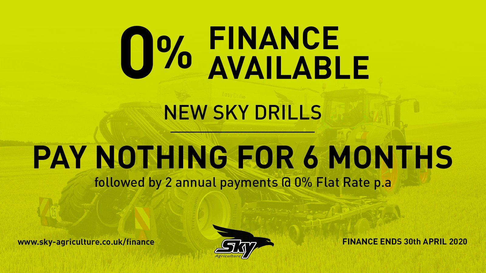 Sky 0% Finance on new drills