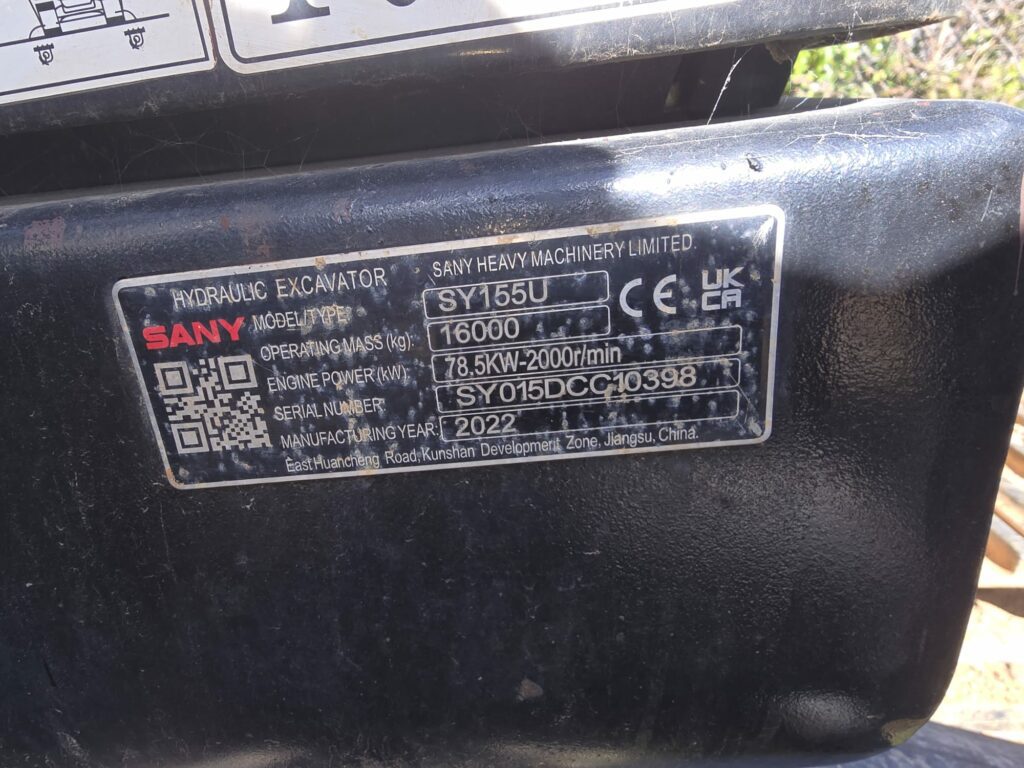 SANY SY155U EXCAVATOR - Image 10